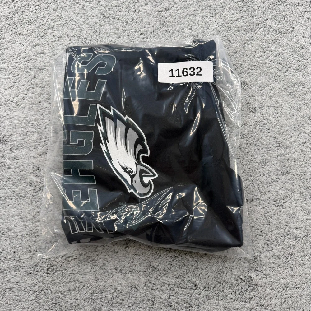 Philadelphia Eagles Shirt Mens Large Black NFL Football Super Bowl Nike Swoosh